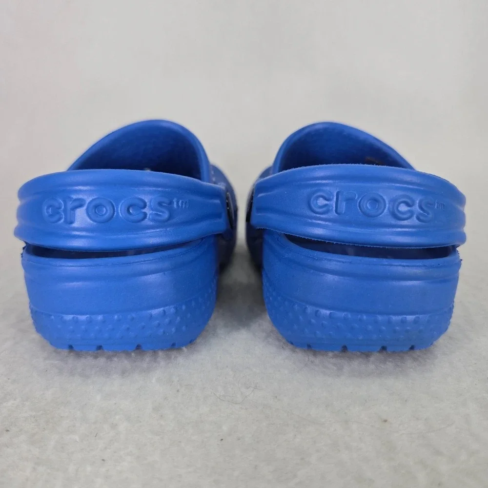 Crocs Clogs Kids 2 3 Blue Vented Water Shoes Childrens Breathable 204536